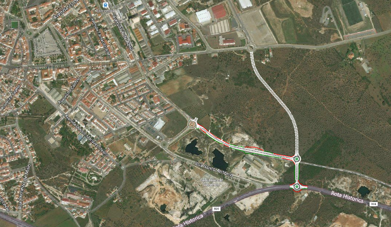 Projeto de Execução para Prolongamento da Avenida da Rainha Santa Isabel